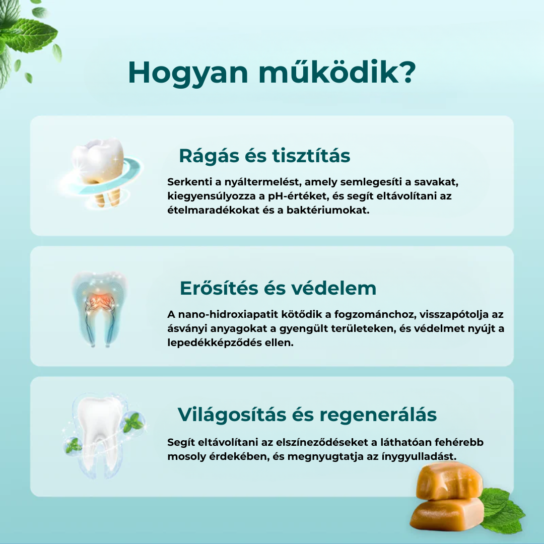 Dentora™️ - Remineralizáló Rágó