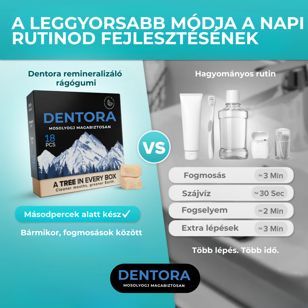 Dentora™️ - Remineralizáló Rágó